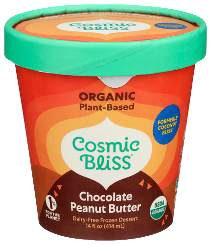 Cosmic Bliss Plant Based Chocolate Peanut Butter Ice Cream - 14 FO