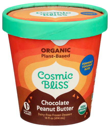 Organic Plant Based Chocolate Peanut Butter Ice Cream - 14 FO