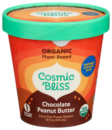 Cosmic Bliss Plant Based Chocolate Peanut Butter Ice Cream - 14 FO