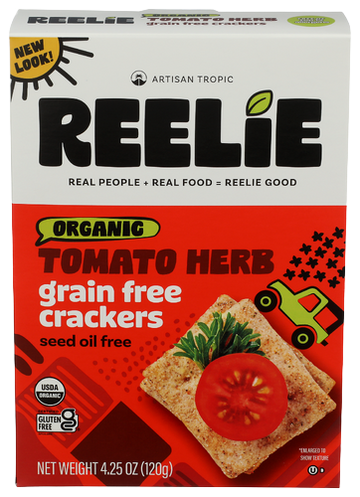 Artisan Tropic Organic Tomato Herb Crackers - 4.25 OZ