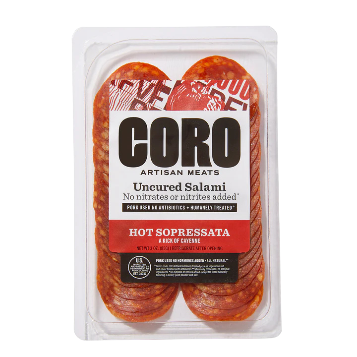 Hot Sopressata Uncured Salami - 3 OZ