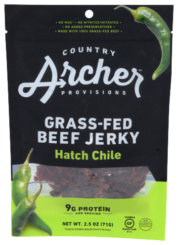 Hatch Chili Grass-Fed Beef Jerky - 2.5 OZ