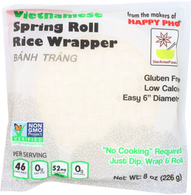 Star Anise Vietnamese Spring Roll Rice Wrapper - 8 OZ
