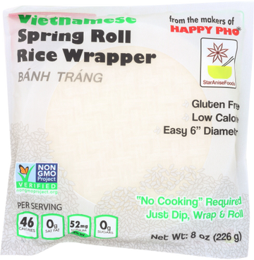 Star Anise Vietnamese Spring Roll Rice Wrapper - 8 OZ