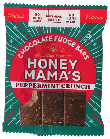 Honey Mamas Peppermint Crunch Chocolate Fudge Bar - 2.5 OZ