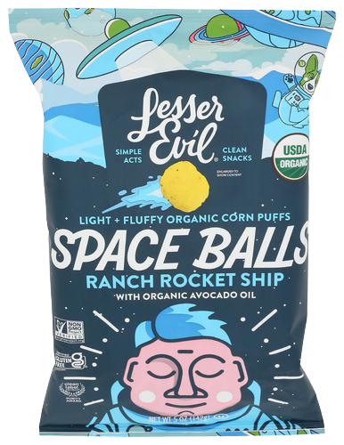 Organic Ranch Space Balls Snacks - 5 OZ
