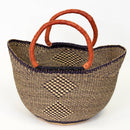 Large Multicolor Tote Basket Bag-10