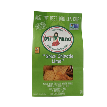 Mi Nina Spicy Chipotle Lime Tortilla Chips - 12 OZ