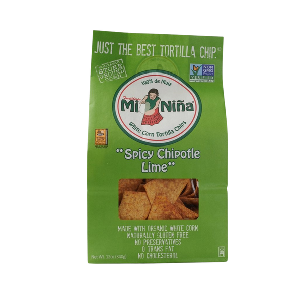 Mi Nina Spicy Chipotle Lime Tortilla Chips - 12 OZ