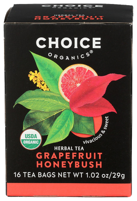 Organic Grapefruit Honeybush Herbal Tea - 16 BG
