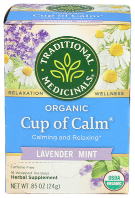 Organic Lavendar Mint Cup of Calm Tea - 16 BG