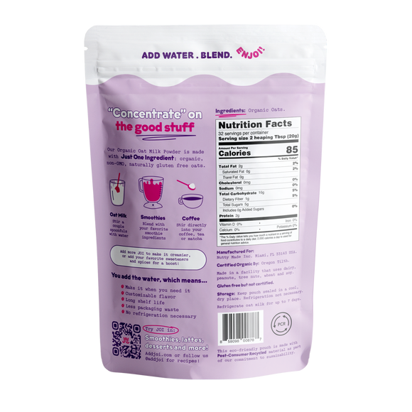 Instant Organic Oat Milk Powder - 1.42 lb