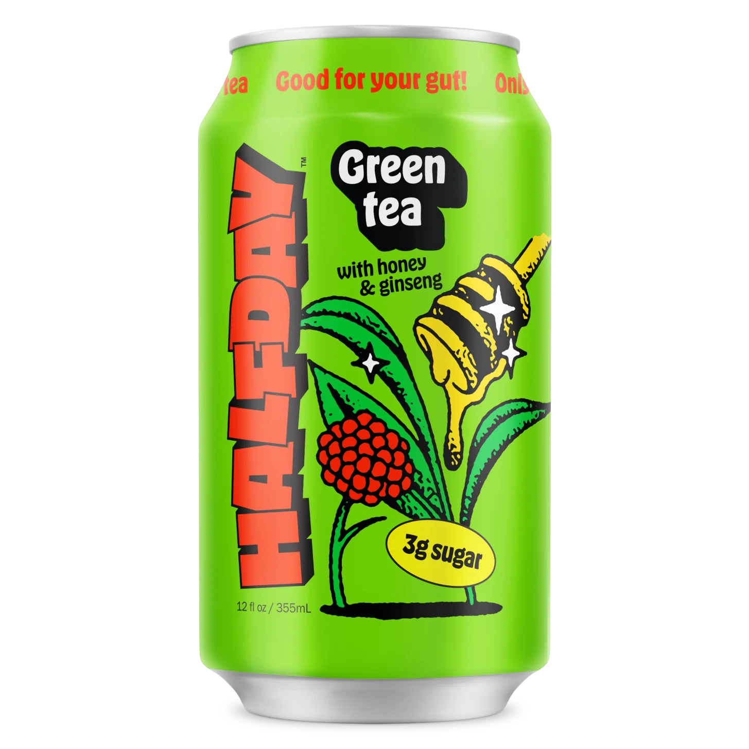 Green Tea with Honey & Ginseng Iced Tea - 12 FO