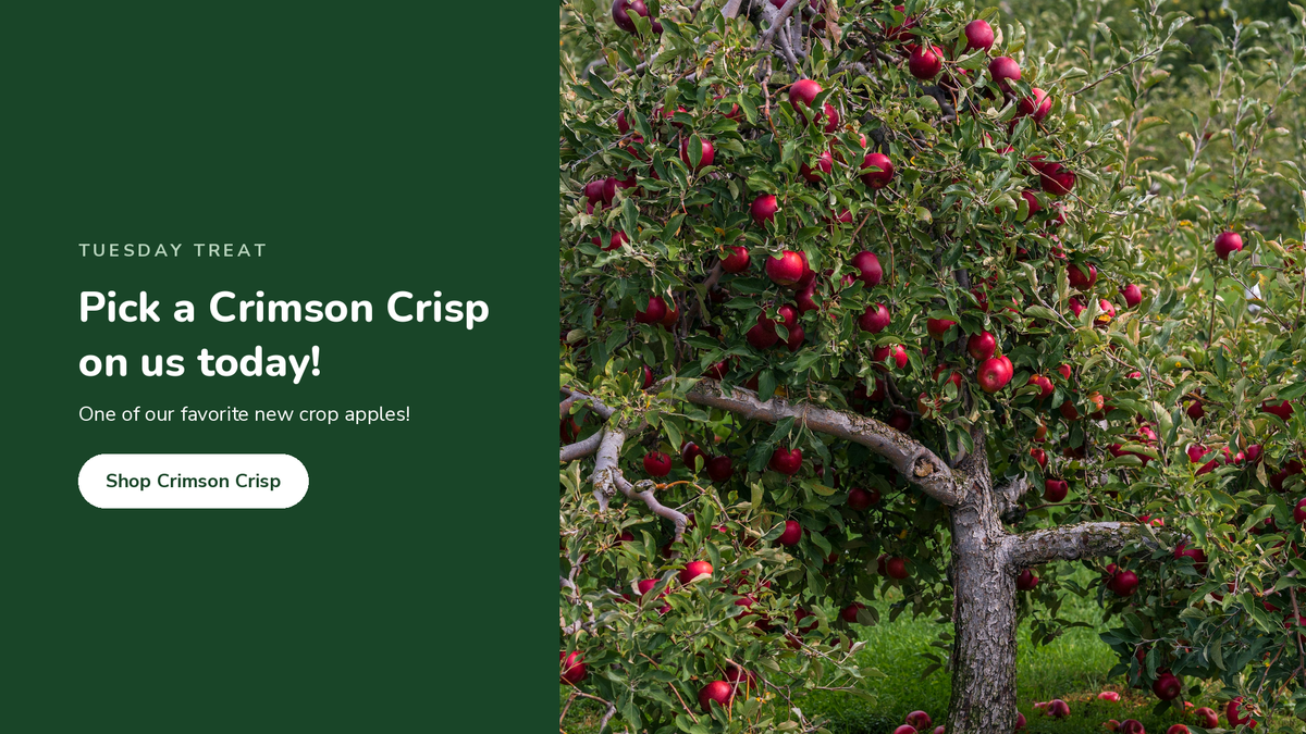 Pick a Crimson Crisp on us today