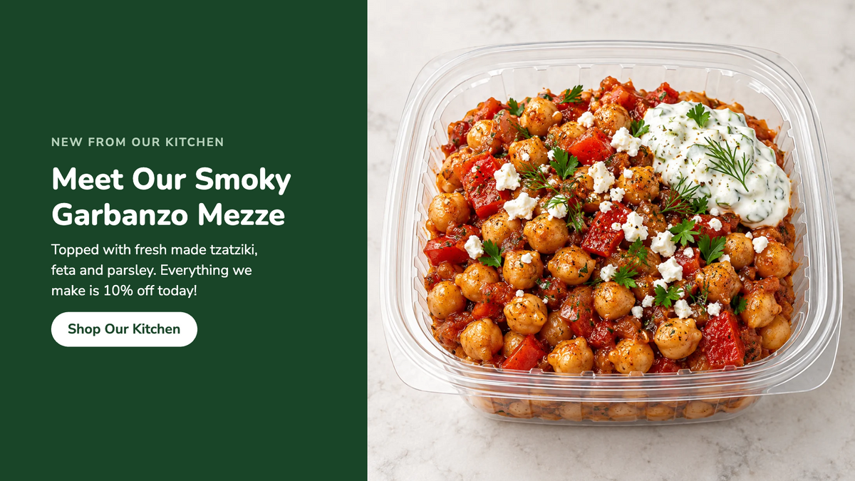 New Smoky Garbanzo Mezze from the Juneau Natural kitchen
