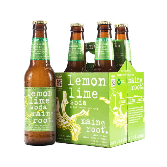 Maine Root Lemon Lime Soda - 4 PK