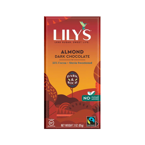Almond Dark Chocolate Bar - 3 OZ