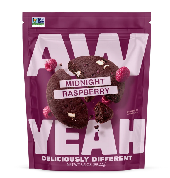 Aw Yeah Midnight Raspberry Cookies - 3.5 OZ