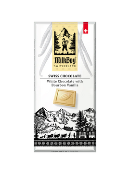 White Bourbon Vanilla Swiss Chocolate Bar - 3 OZ
