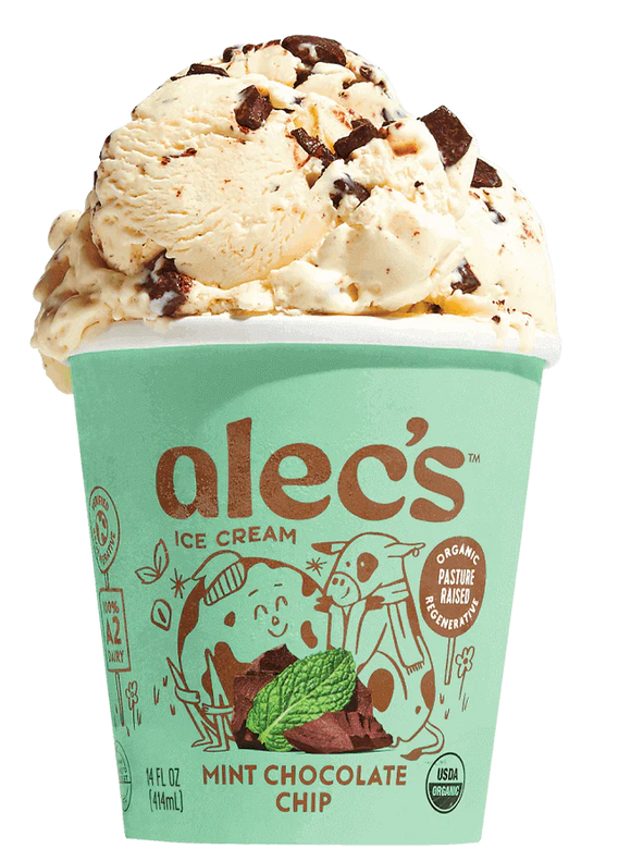 Organic Mint Chocolate Chip Ice Cream - 14 FO