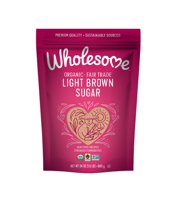 Wholesome Organic Light Brown Sugar - 24 OZ