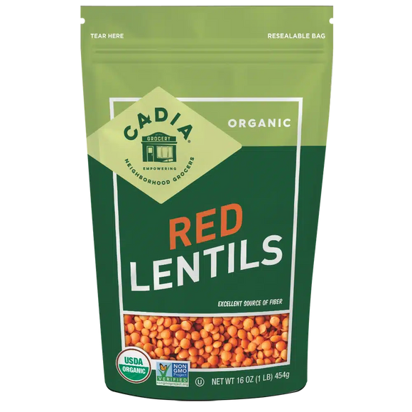 Organic Red Lentil Beans - 16 OZ