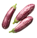 Organic Striped Eggplant - EACH-1