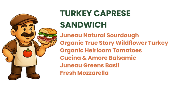 Turkey Caprese Sandwich