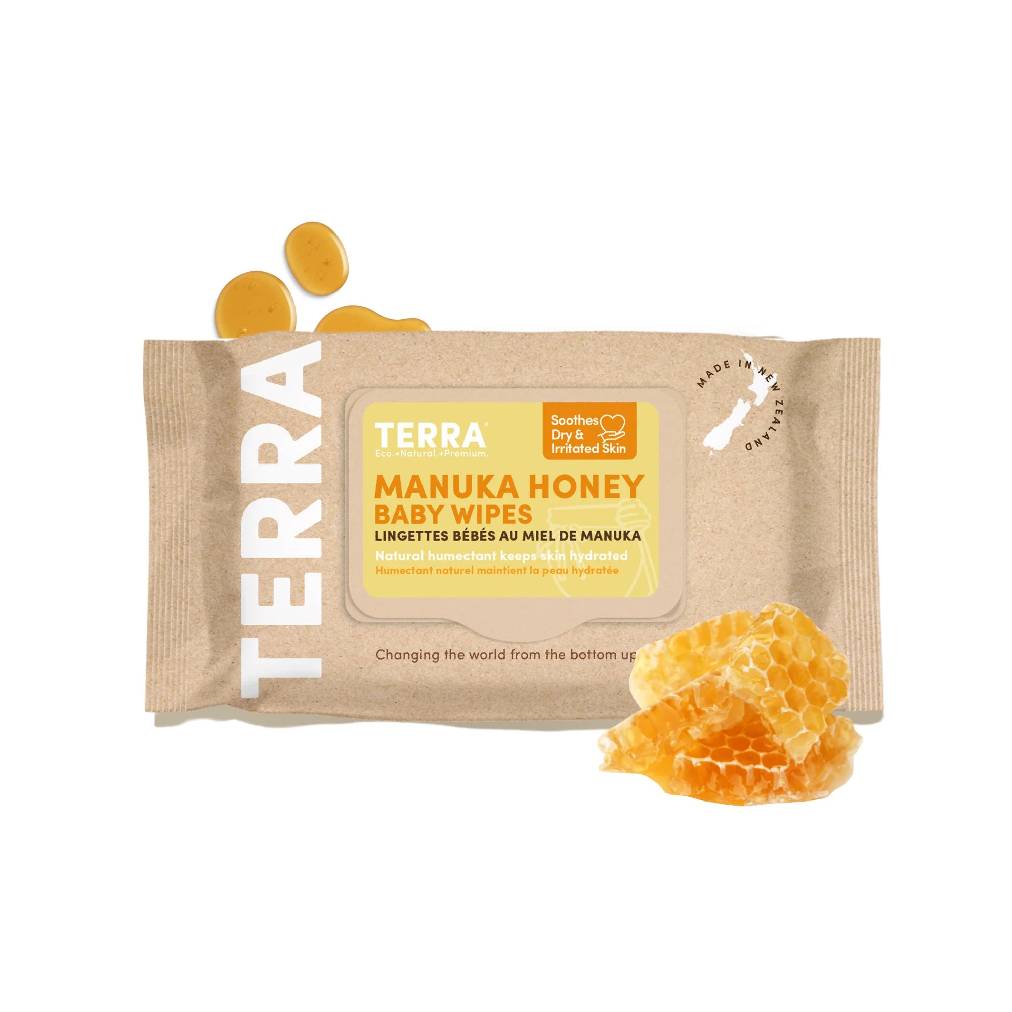 Manuka Honey Baby Wipes - 70 EA