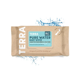 Terra Organics Water Baby Wipes - 70 EA