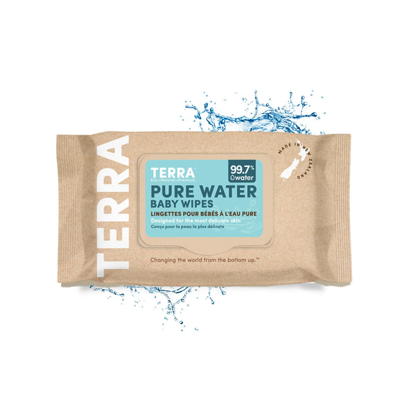 Terra Organics Water Baby Wipes - 70 EA