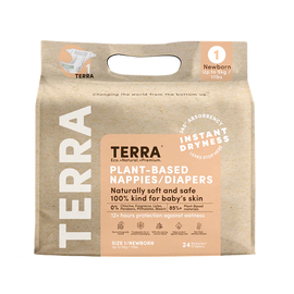 Size 1 Newborn Diapers - 24 EA