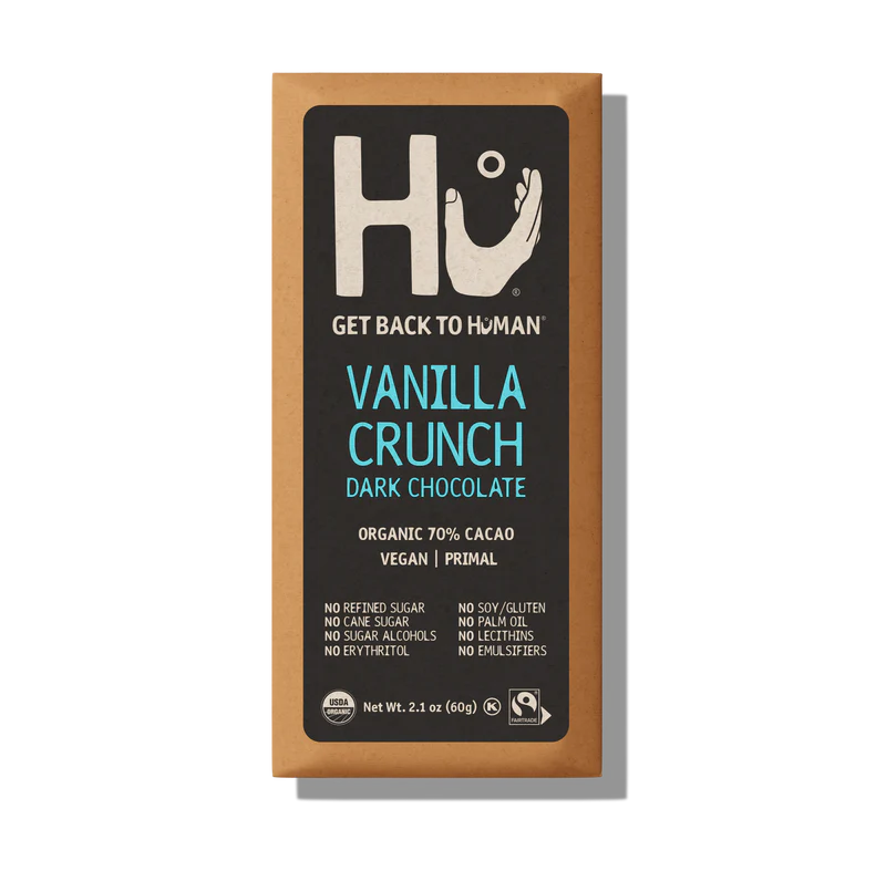 Organic Vanilla Crunch Dark Chocolate Bar