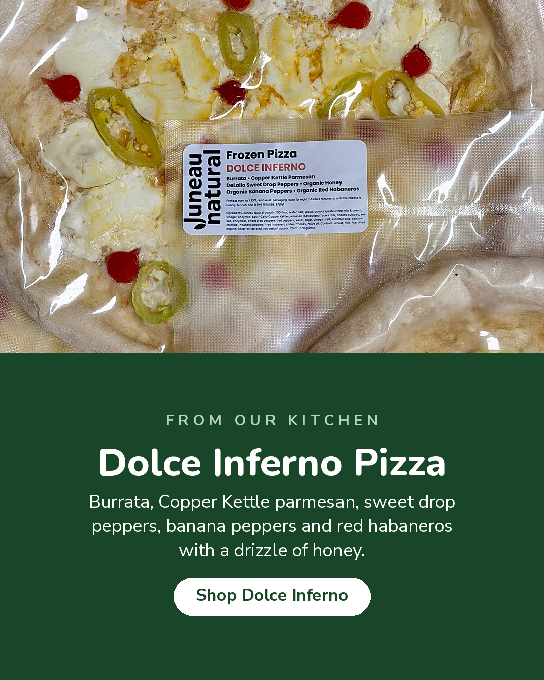 Dolce Inferno frozen pizzas