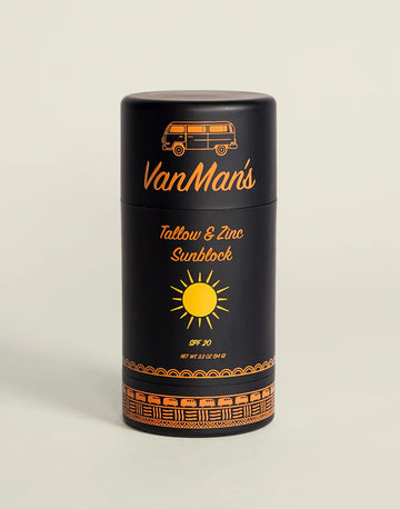 VanMan’s Tallow & Zinc SunBlock - 3.3 OZ