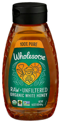 Organic Raw Unfiltered White Honey