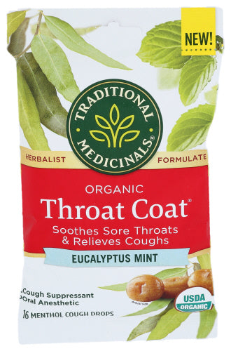 Organic Eucalyptus Mint Cough Drops - 16 PC