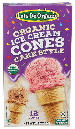 Organic Ice Cream Cone