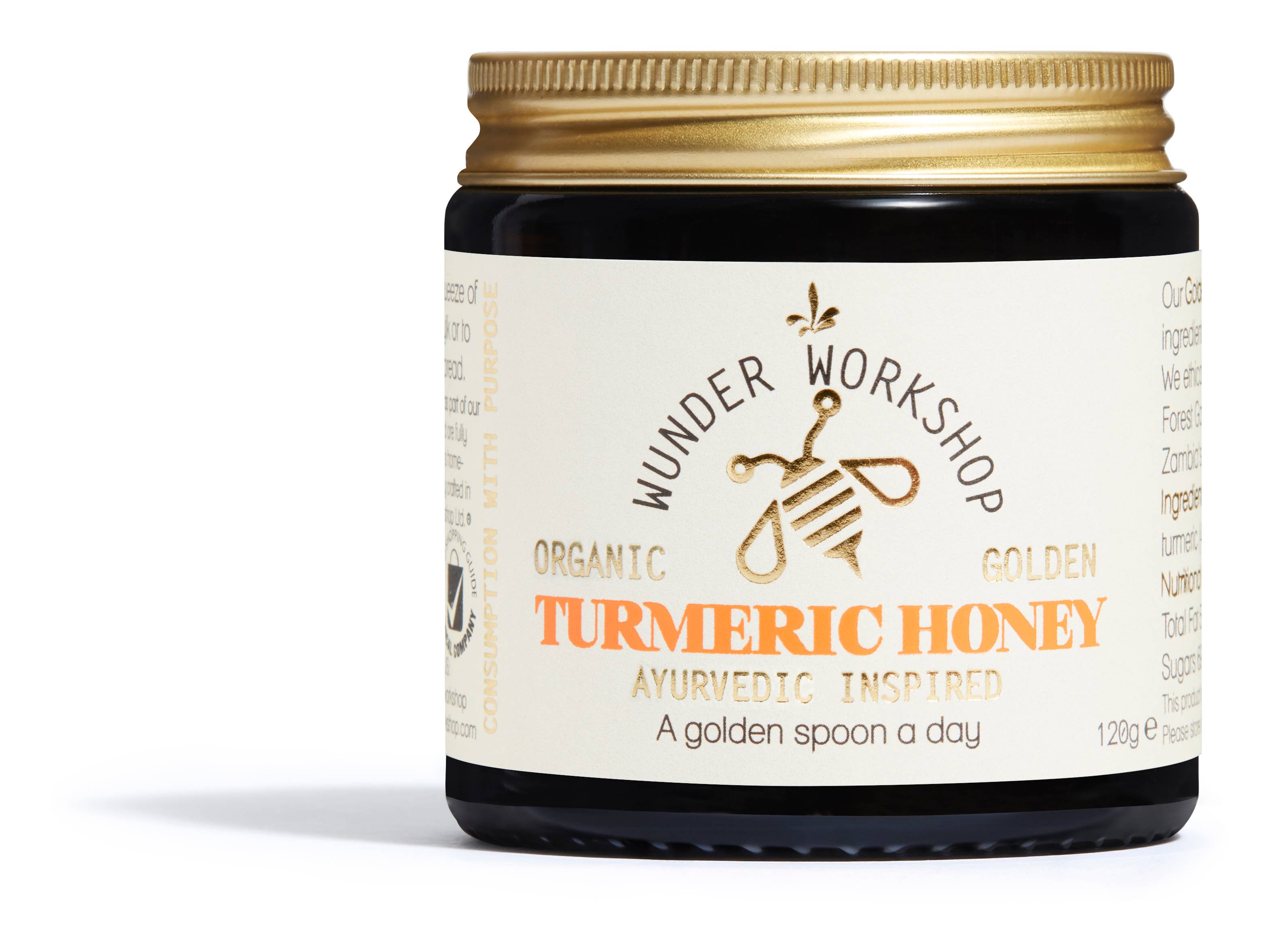 Golden Turmeric Honey - organic honey & spice blend (120g)
