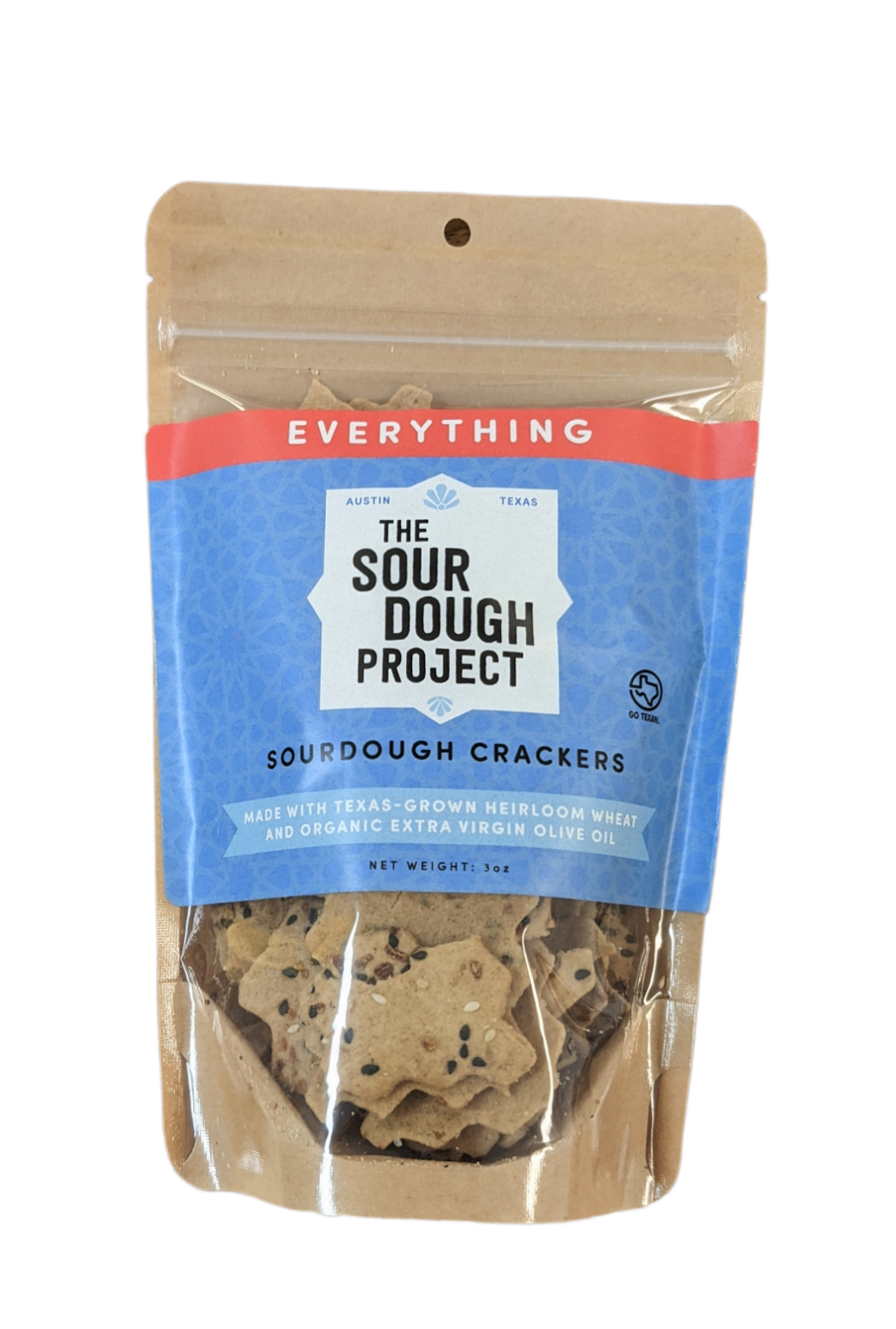Everything Sourdough Crackers (3 oz Pouch)