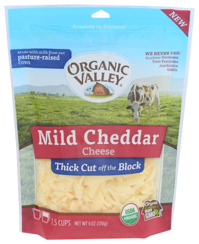Organic Shredded Cheddar Cheese