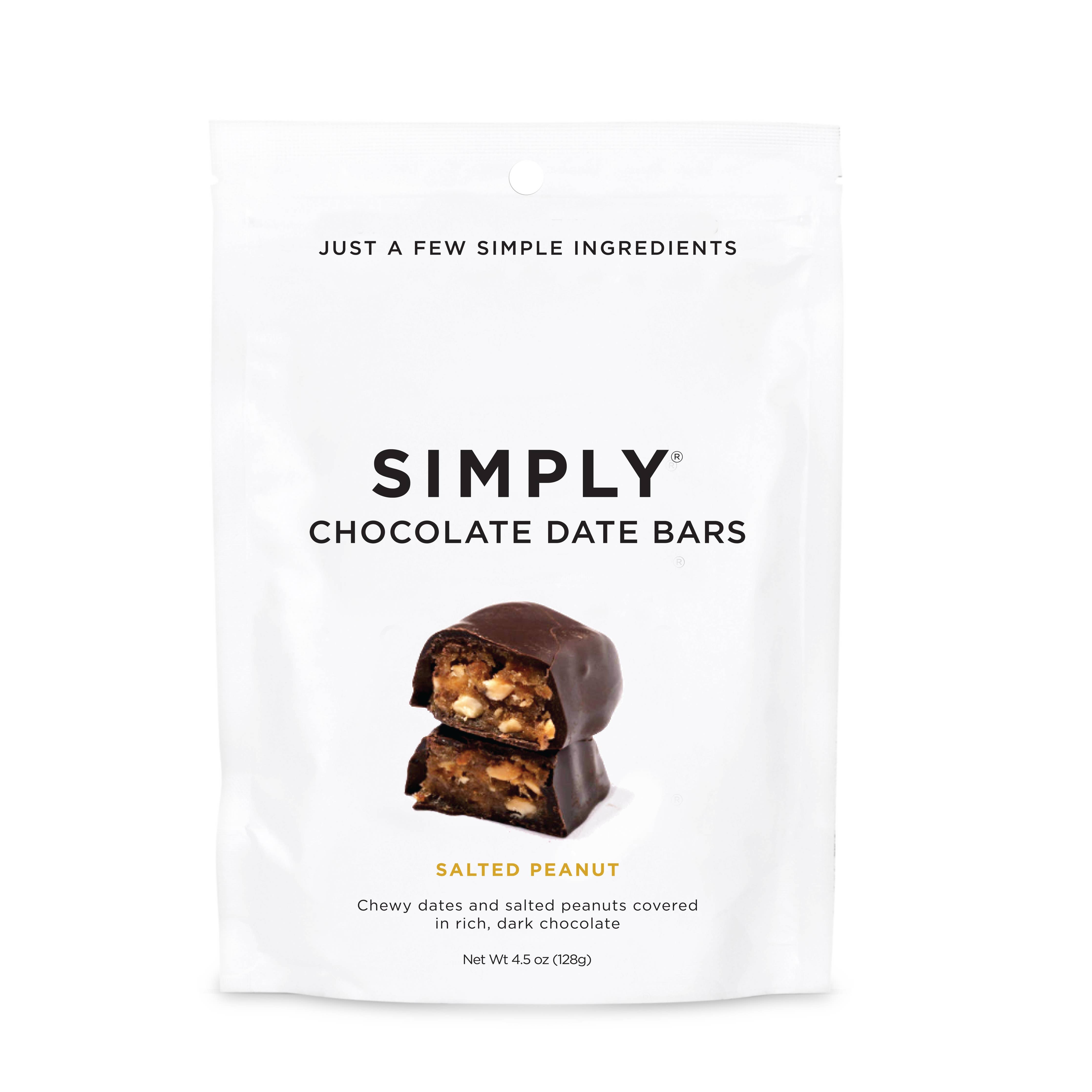 Salted Peanut Chocolate Date Bars - 4.5 oz Bag