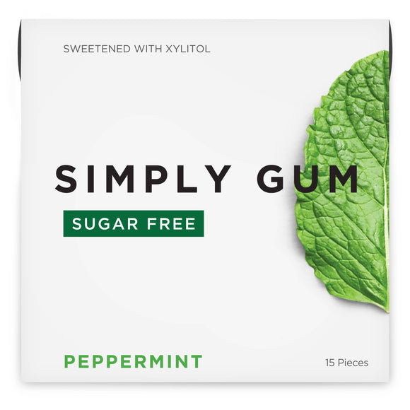 Sugar Free Peppermint Natural Chewing Gum - 15 PC