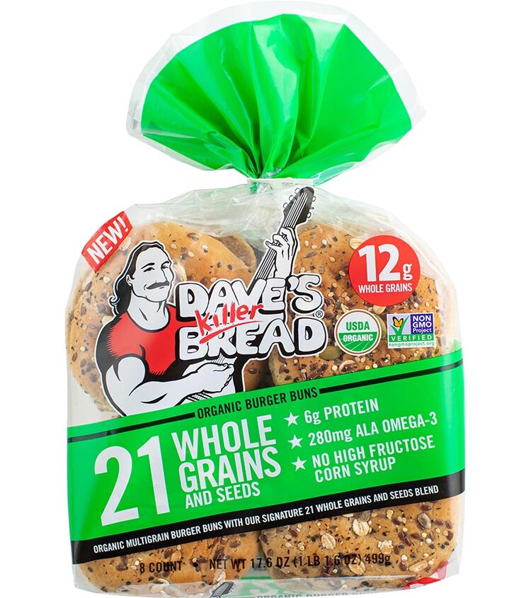 Organic 21 Whole Grains & Seeds Burger Buns