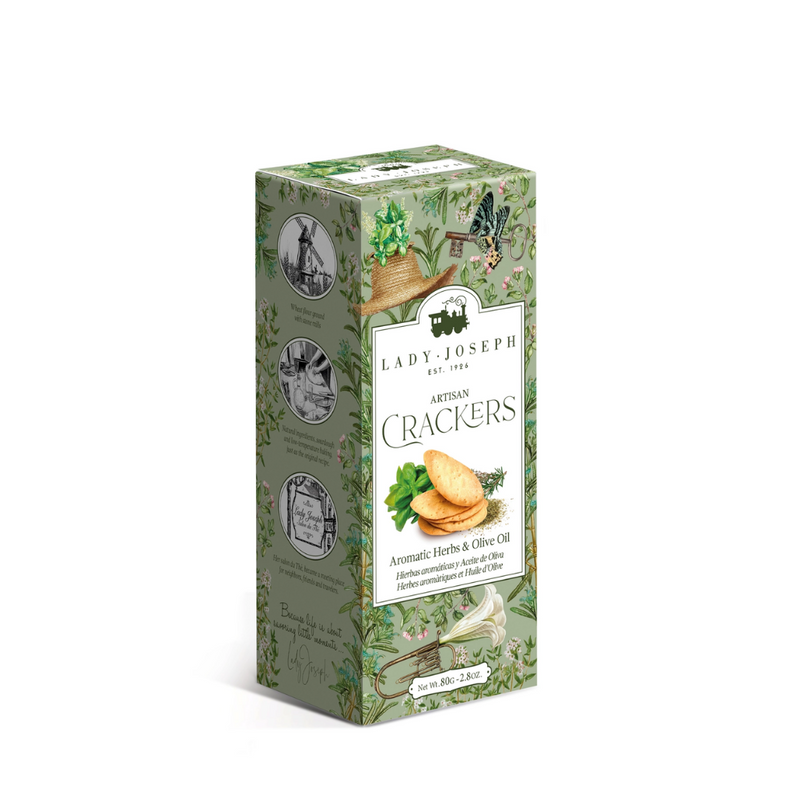 Artisan Vegan Crackers with Aromatic Herbs and Olive Oil