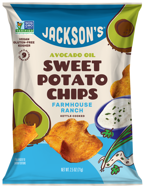 Farmhouse Ranch Sweet Potato Chips with 2.5oz(Dairy Free)
