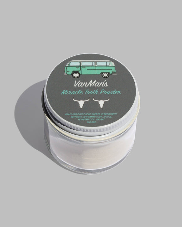VanMan's Miracle Tooth Powder - Mint-Bone 2 OZ