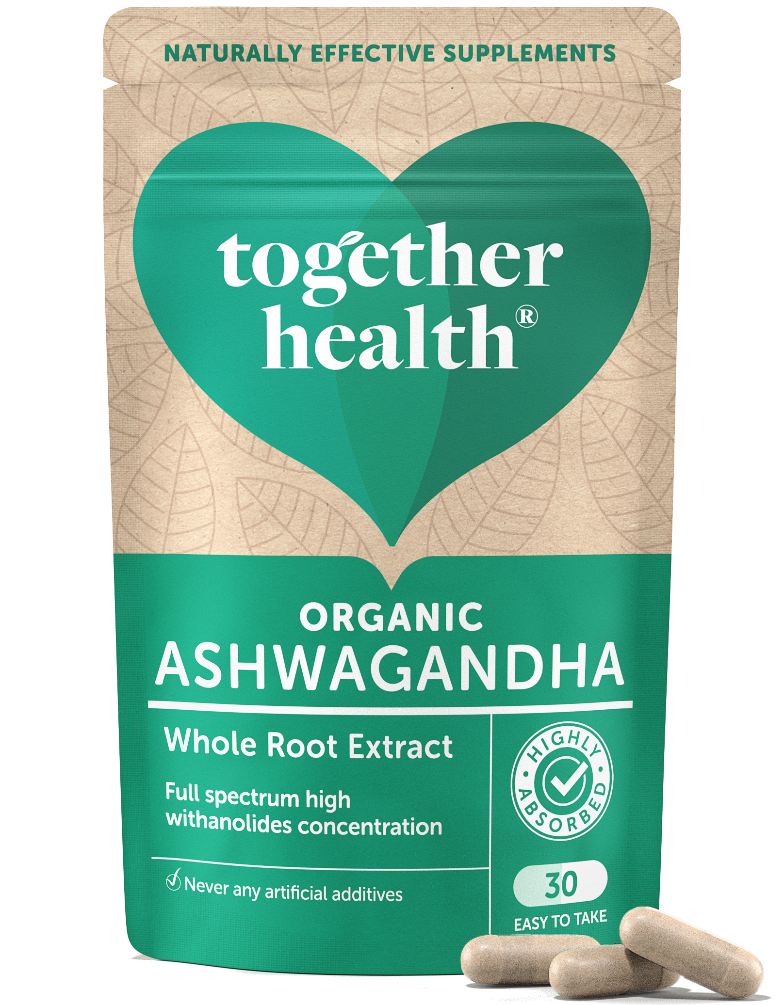 Ashwagandha Supplement – Organic – 30 Capsules