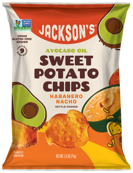 Habanero Nacho Sweet Potato Chips with 2.5oz (Vegan)
