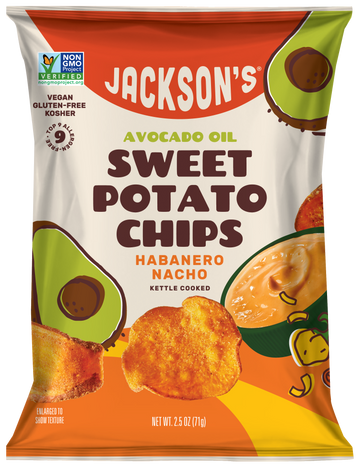 Habanero Nacho Sweet Potato Chips with 2.5oz (Vegan)